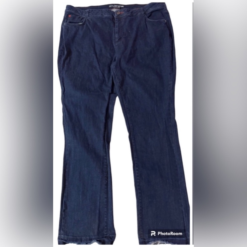 Blue jeans w/ Raw Hem - Peace Love World - Size 22W